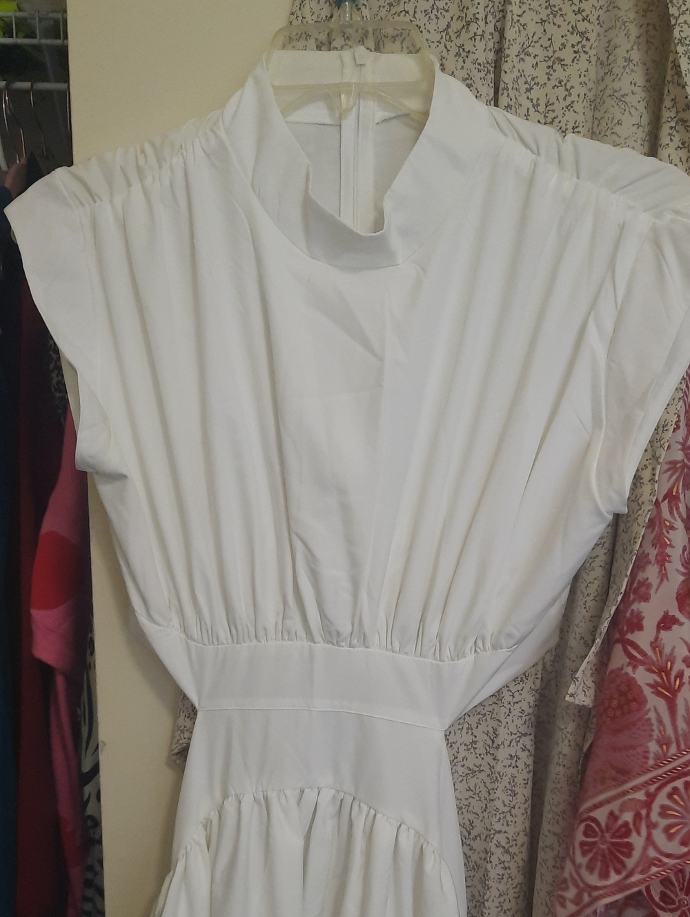 White Cutout Midi Dress - Elegant Women's Summer Dress - Picture 4 of 5